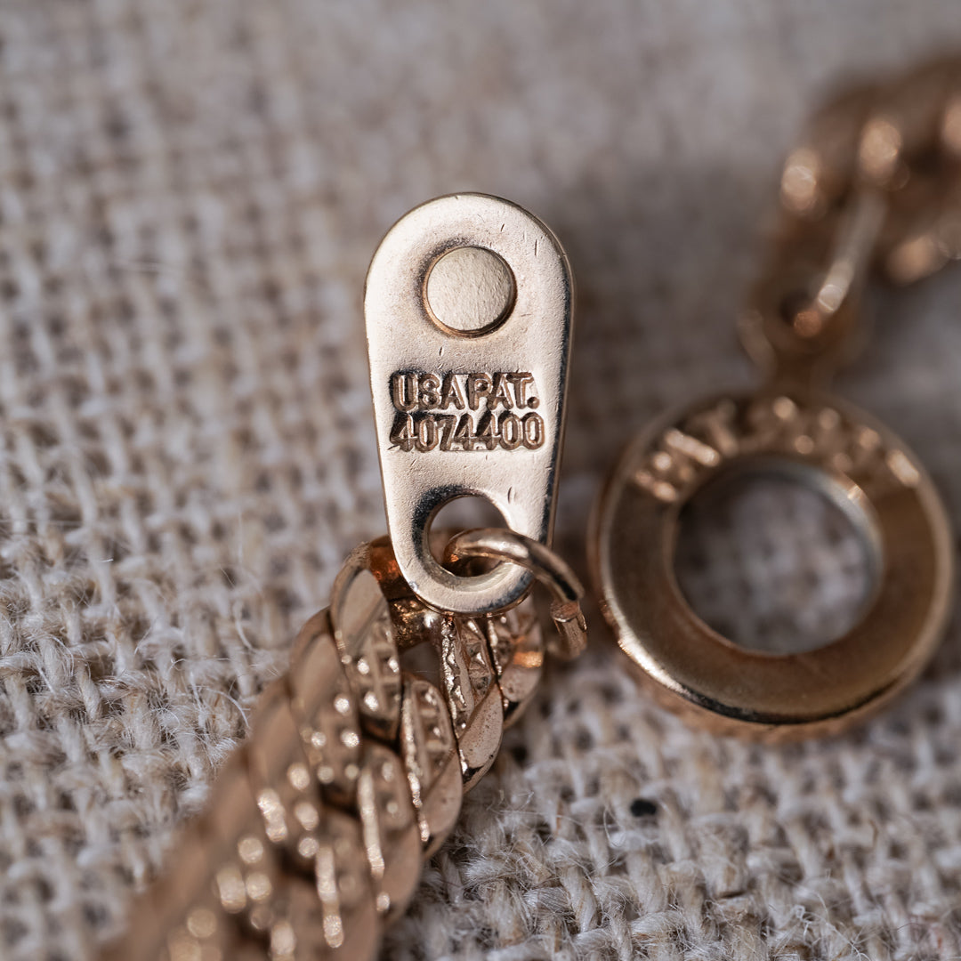 Vintage Rhinestone V Necklace