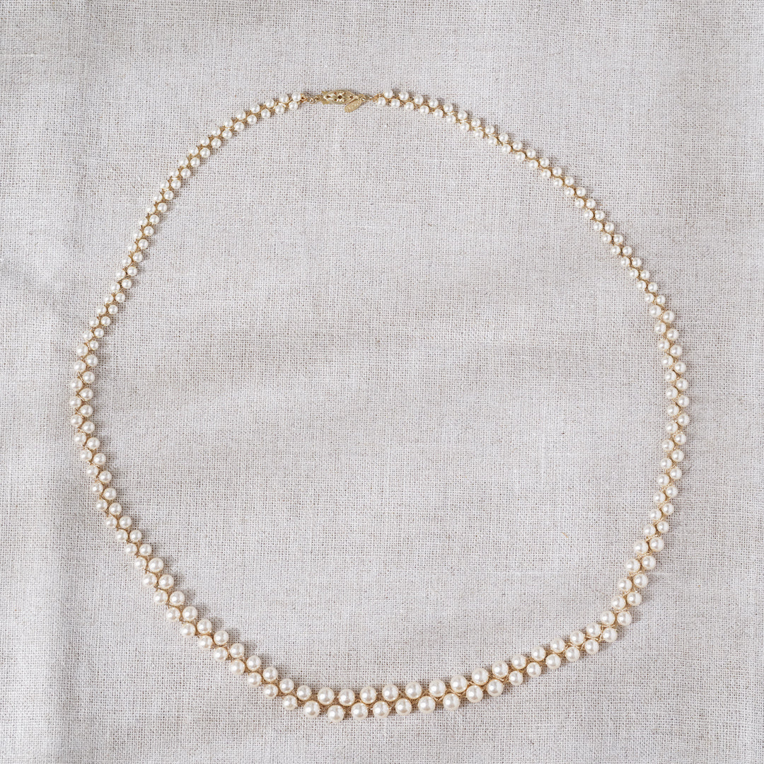 Vintage Napier Double Strand Pearl Necklace