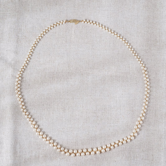 Vintage Napier Double Strand Pearl Necklace