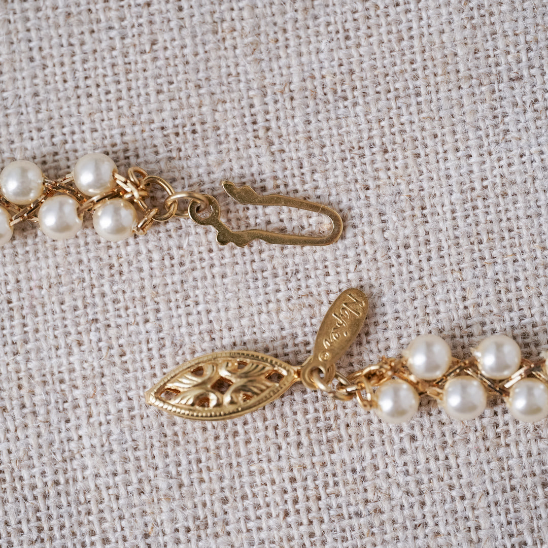 Vintage Napier Double Strand Pearl Necklace