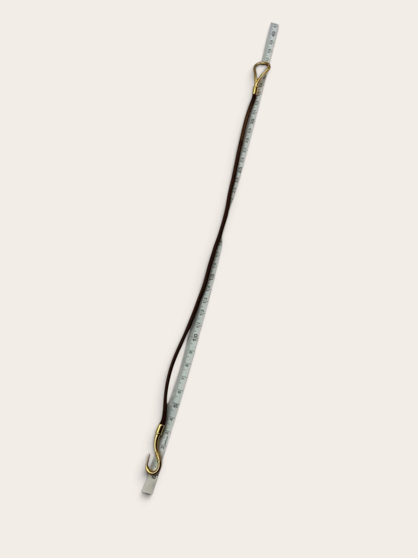 Hermès Jumbo Leather Bracelet, Gold and Brown