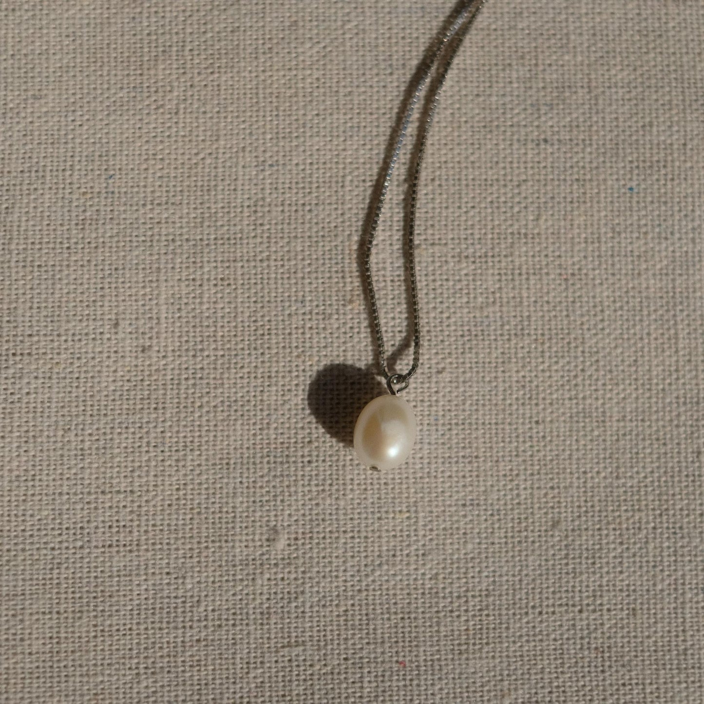 Vintage Baroque Pearl Pendant Necklace
