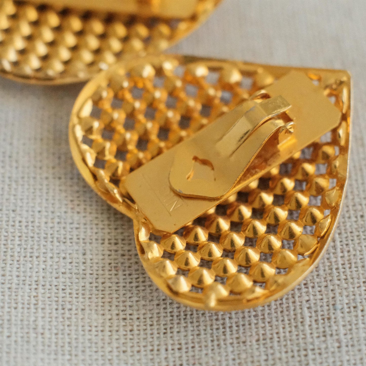 Vintage Valentino Heart Motif Earrings