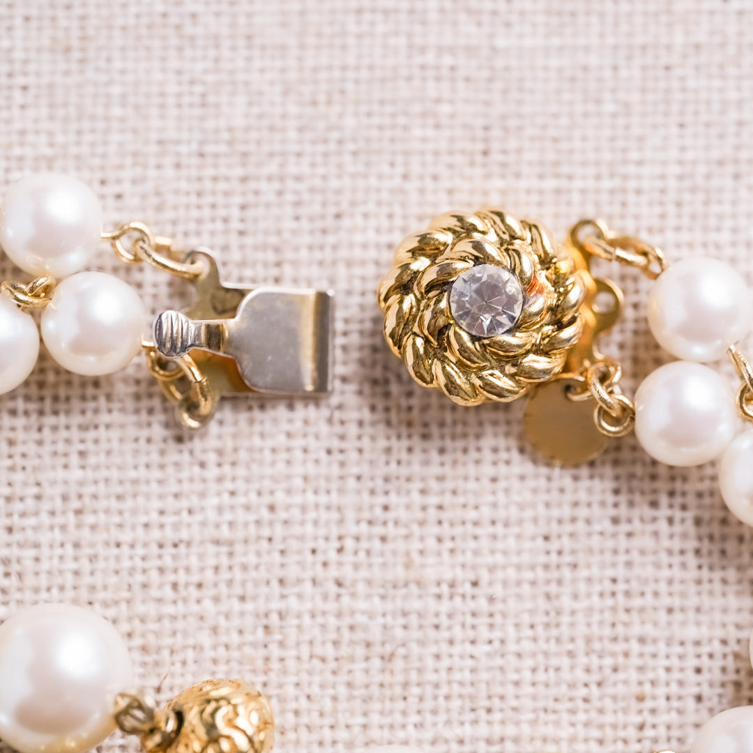 Valentine's Day Marche: Peyton Place costume pearl bracelet