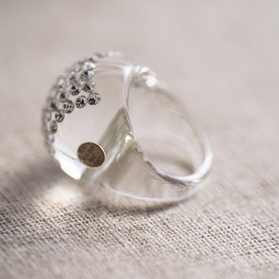 Christmas Marche 2025: 44 Italian glass&rhinestone ring