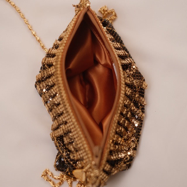 Vintage Australian Gold Mesh Shoulder Bag