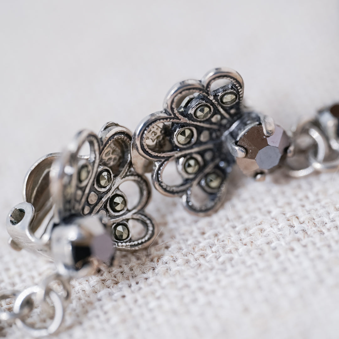 Vintage Marcasite Drop Earrings