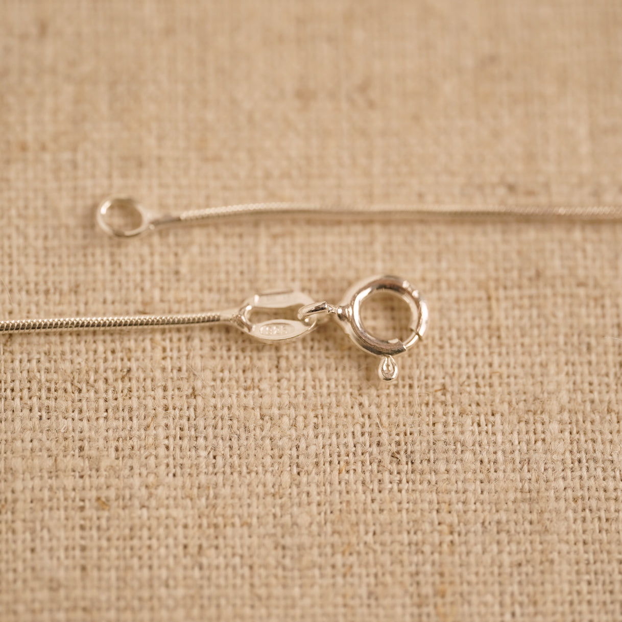 Vintage Sterling Silver Cord Chain Necklace