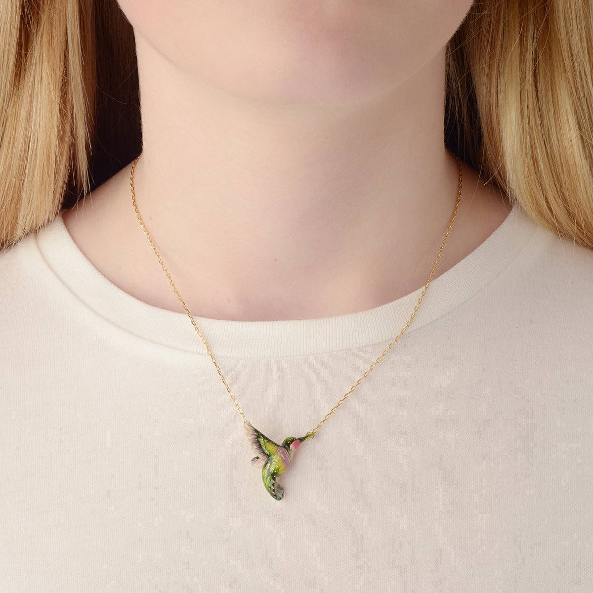 Hummingbird Pendant Green