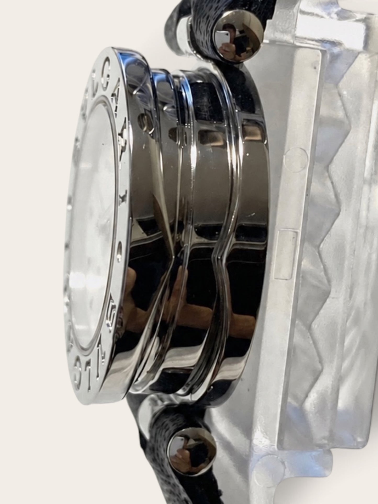 BVLGARI B.zero1 Ladies Watch (White Dial, Stainless Steel)