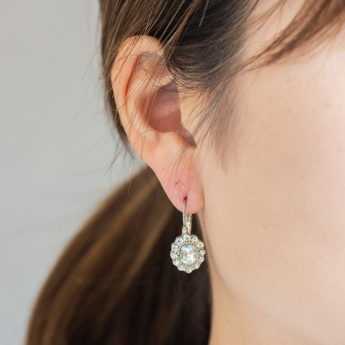 Vintage Floral Motif Earrings