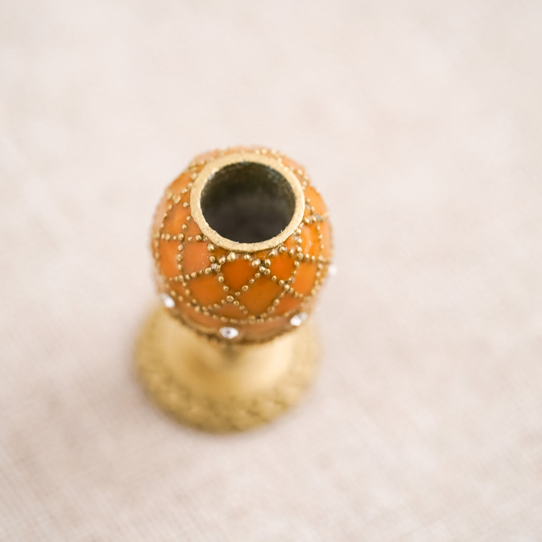 Faberge Collection: Candle Holder Yellow
