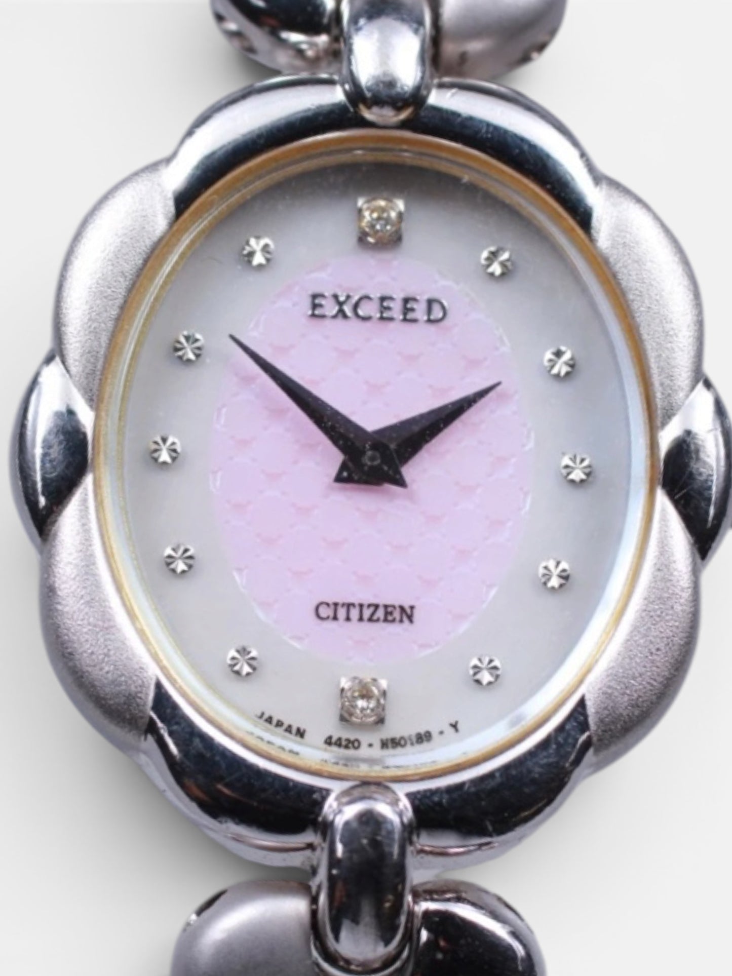 Vintage Citizen Exceed Sterling Silver Bracelet Watch, 1990