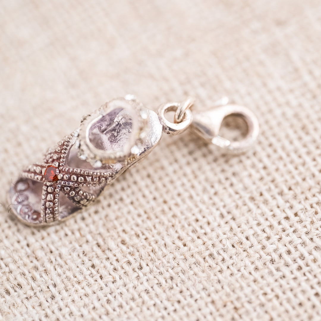 Vintage Sterling Silver Slipper Charm