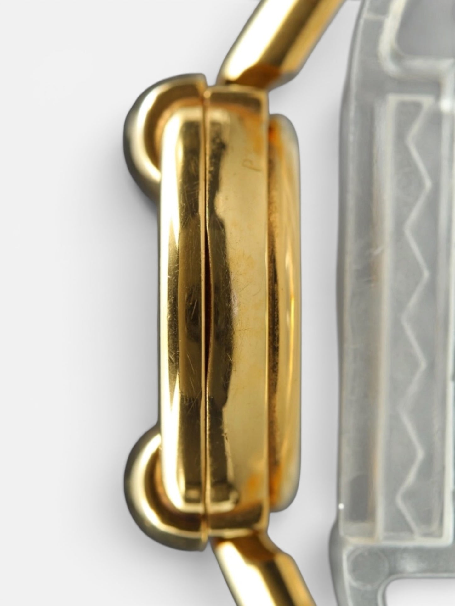 Vintage Gucci White Dial Gold Bangle Watch