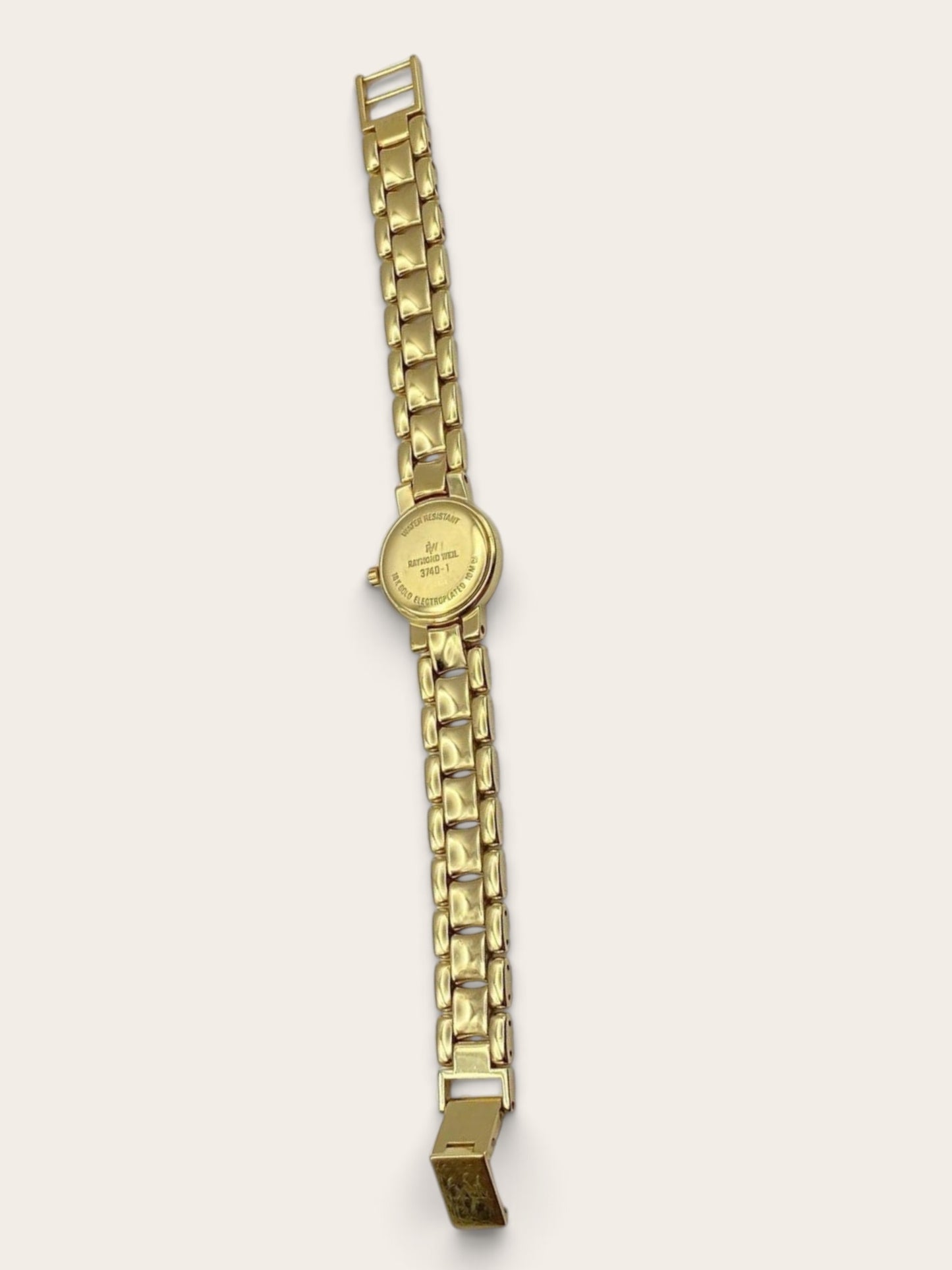 RAYMOND WEIL Gold-Tone Clear-Stone Bracelet Watch