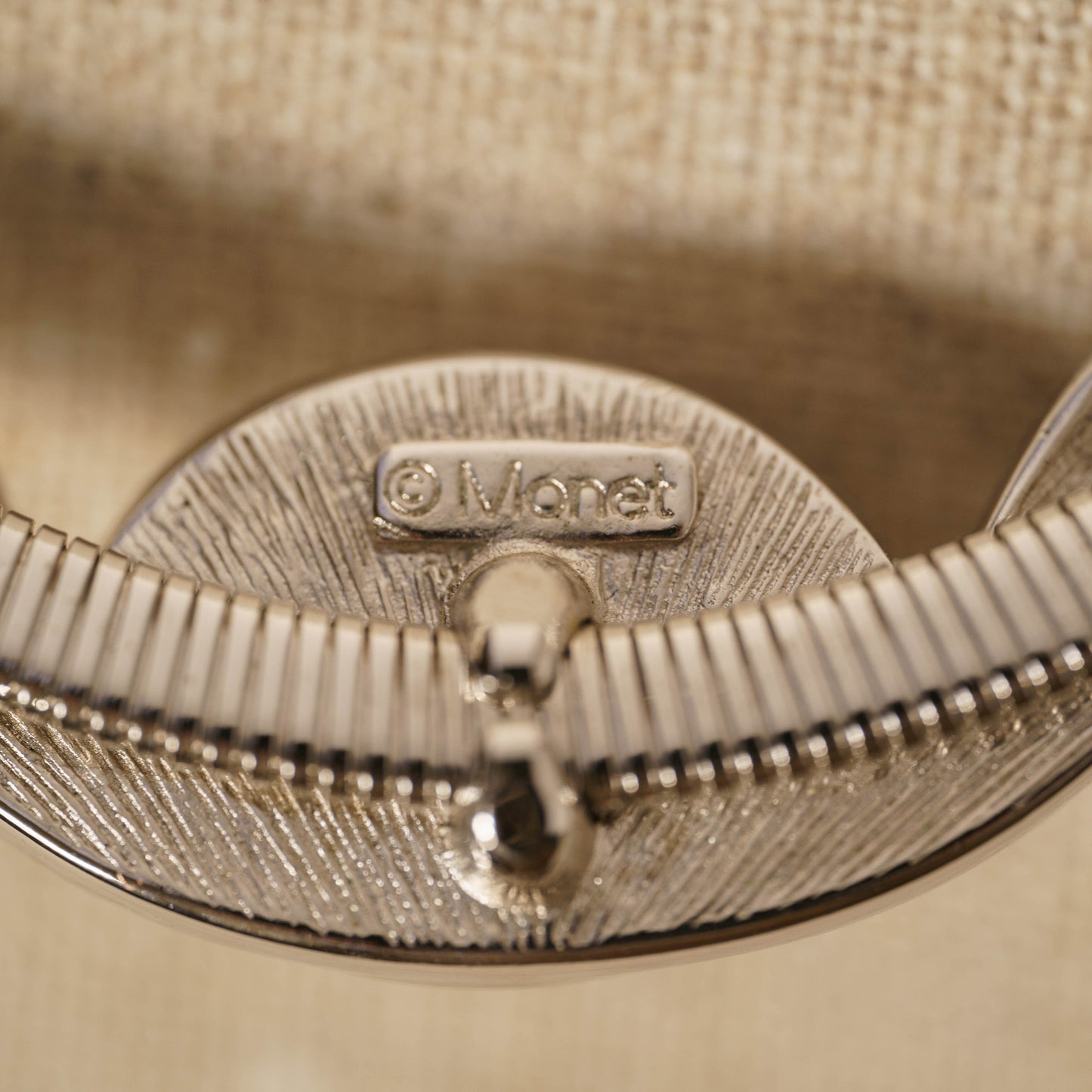 Vintage Monet Leaf & Pearl Choker Necklace