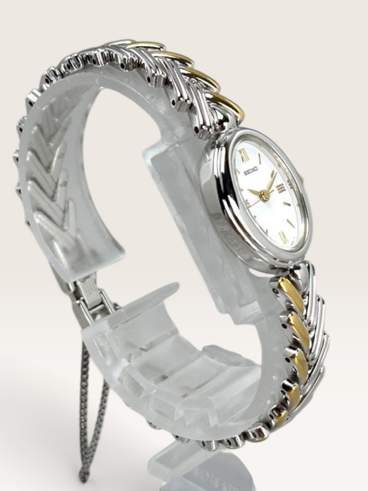 SEIKO Two-Tone Oval Vintage Watch