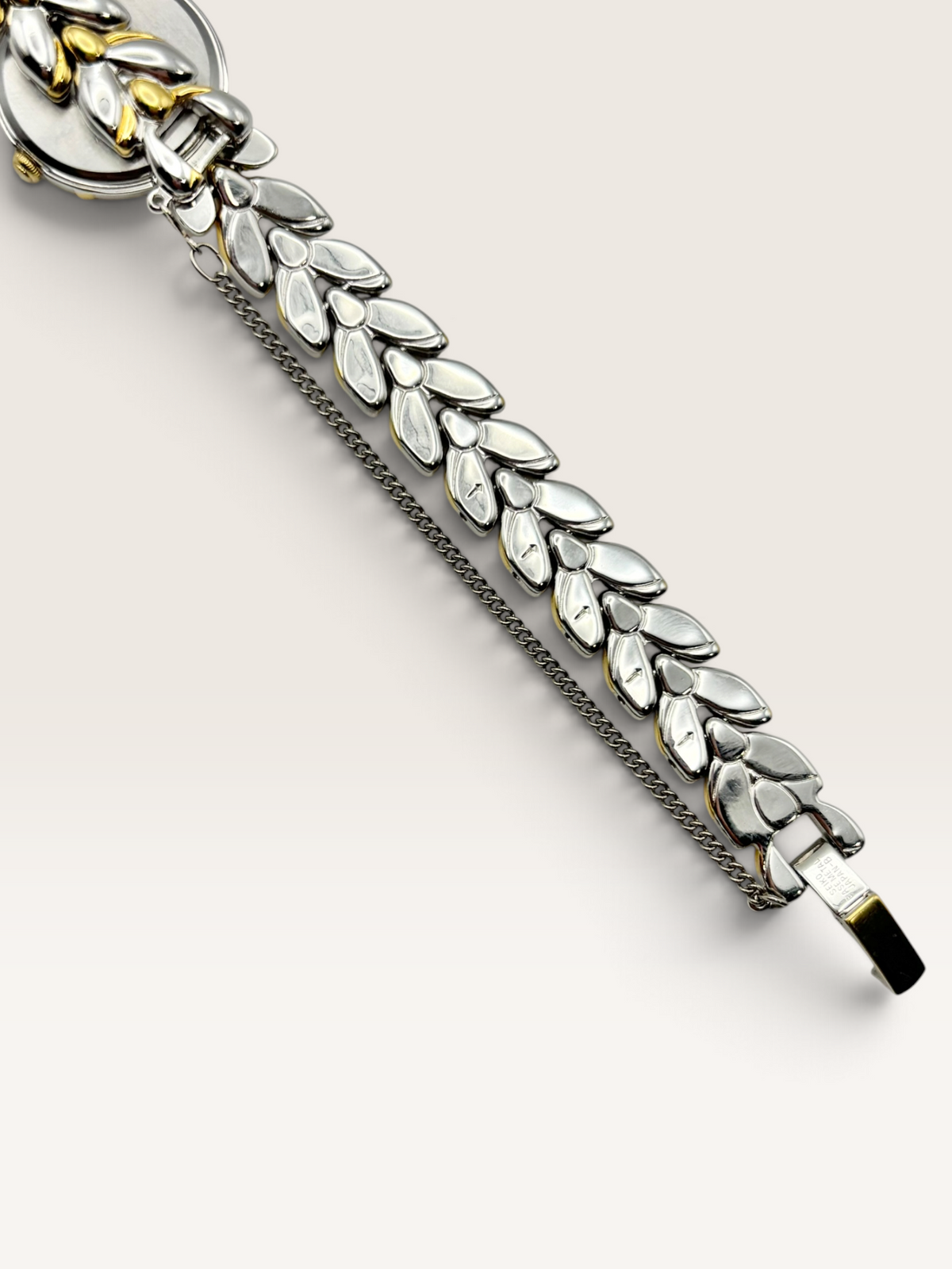 Vintage Seiko TISSÉ Laurel-Motif Two-Tone Bracelet Watch