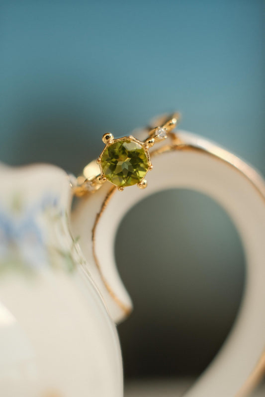The Peridot Collection: Lily Ring