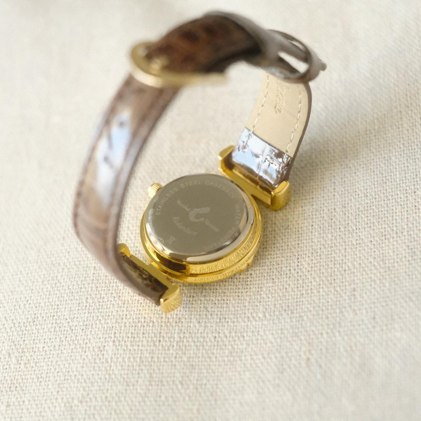 Murano Millefiori Watch With Leather Band - Brown