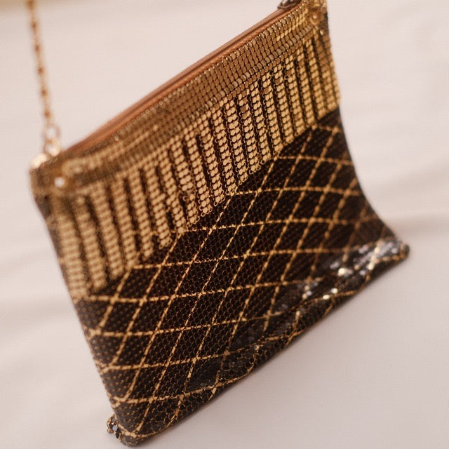 Vintage Australian Gold Mesh Shoulder Bag