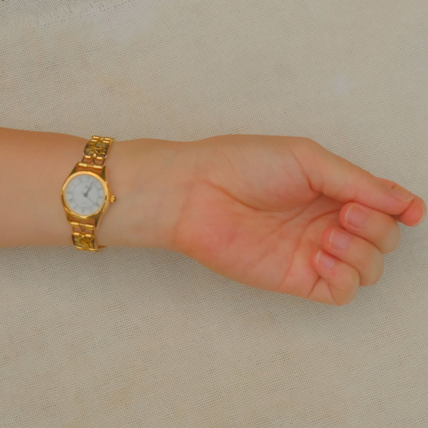 Damascene Watch Circular Face