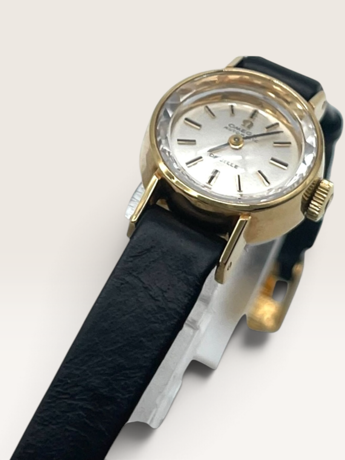 OMEGA De Ville Vintage Watch with Faceted Crystal