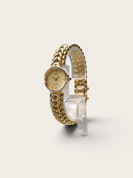 Vintage Seiko Exceline Diamond Marker Gold Ladies’ Watch