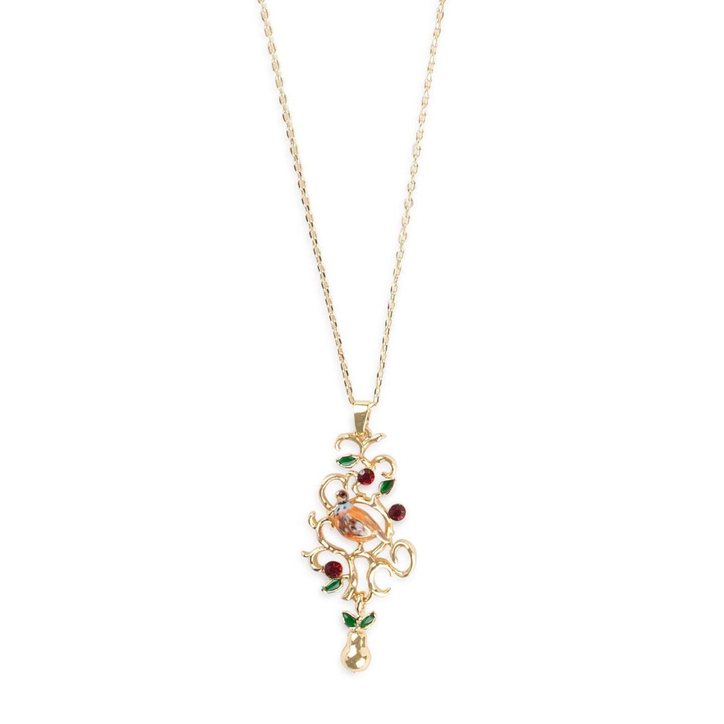 Partridge and Parl Lattice Pendant