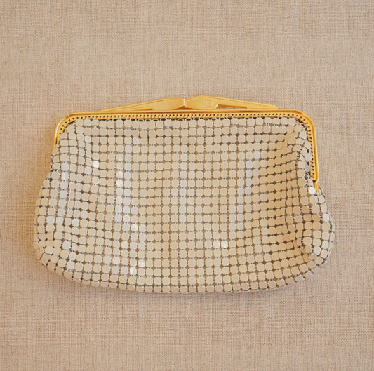 Vintage Glomesh metal mesh clutch bag