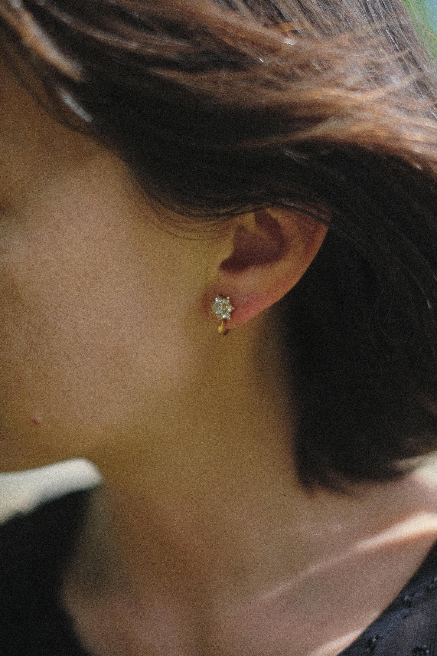 Vintage Floral Motif Earrings