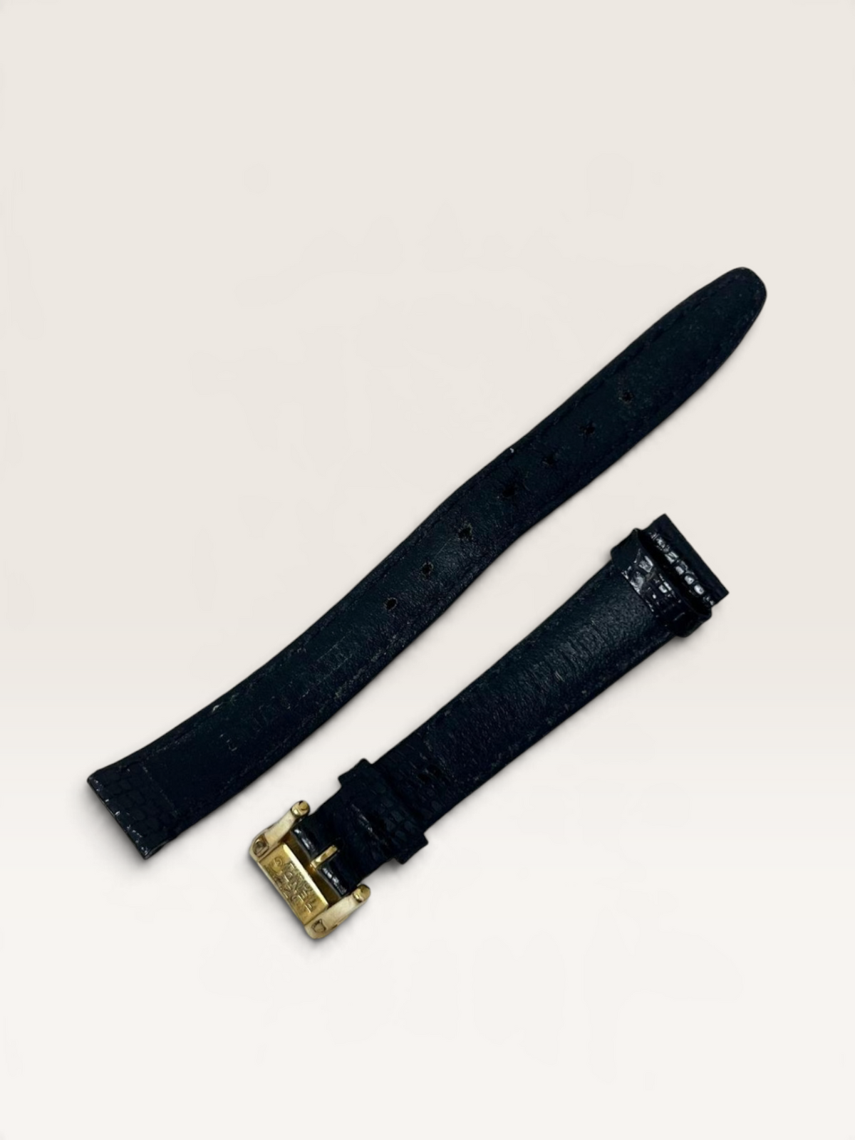FENDI 320L FF Logo Black Dial Vintage Quartz Watch