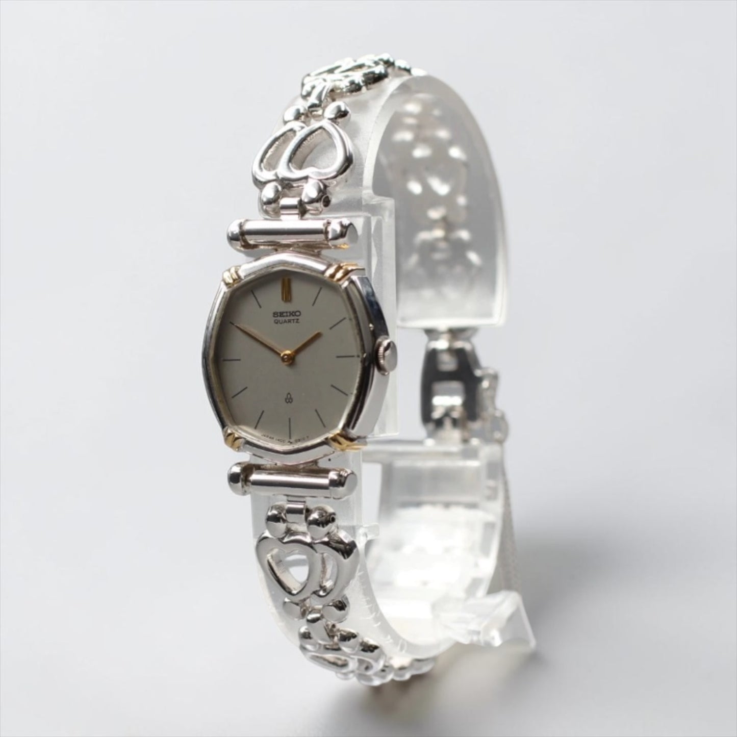 Seiko Socie Octagonal-Case Watch with New Bambi Silver Bracelet