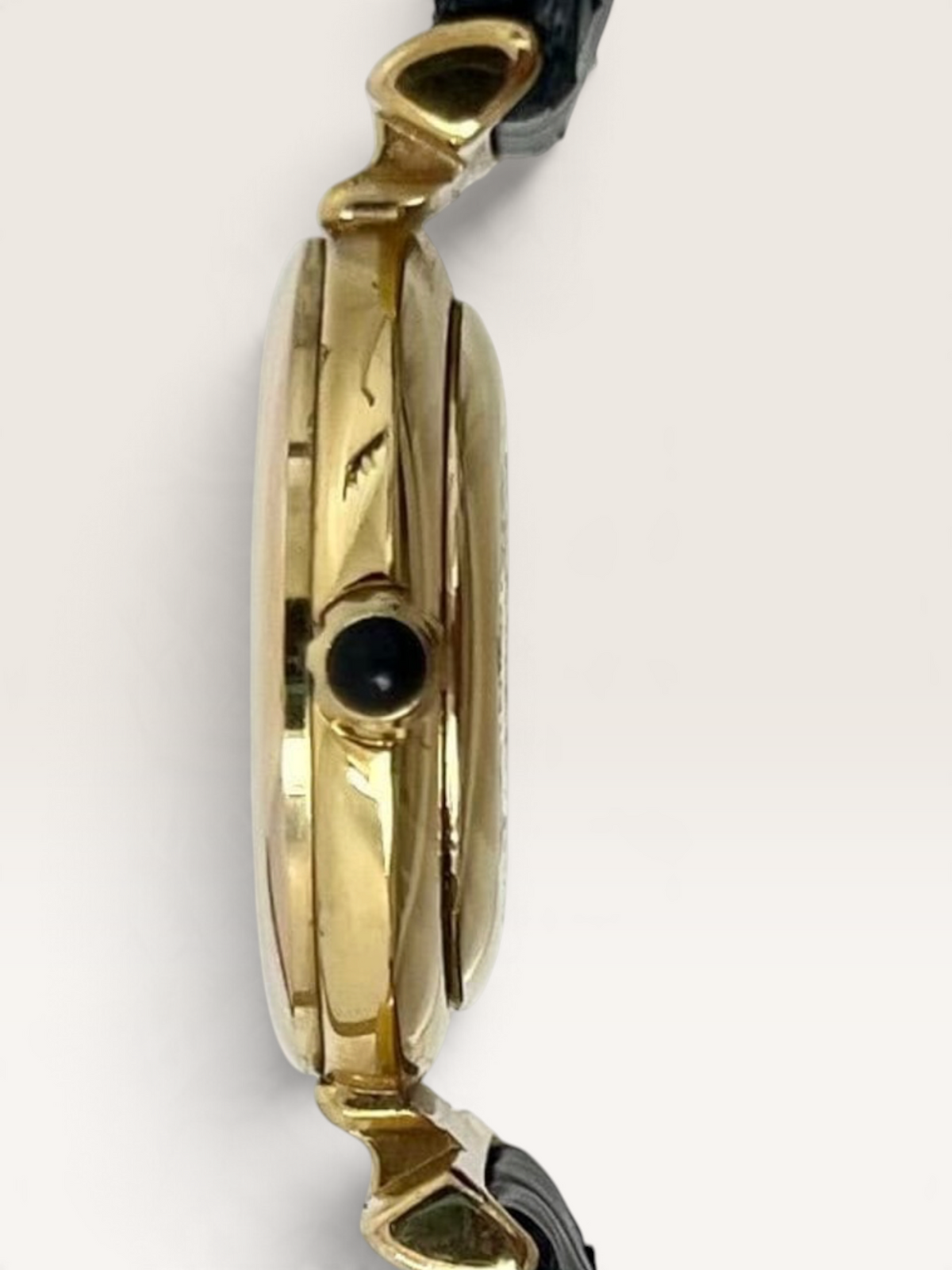 FENDI 320L FF Logo Black Dial Vintage Quartz Watch