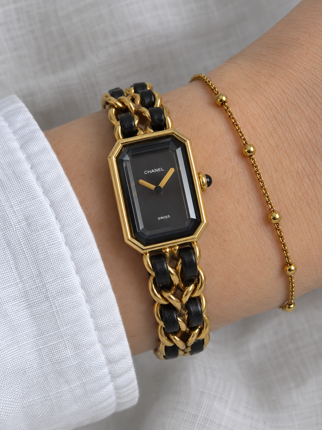 CHANEL Première L H0001 Gold-Plated – Vintage Quartz Watch