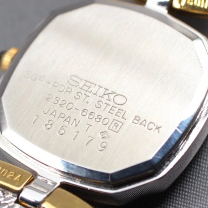 Seiko Exceline Square-Case Roman Numeral Mesh Bracelet Watch
