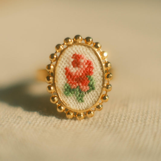 Petit point ring プチポワンリング "Rose"