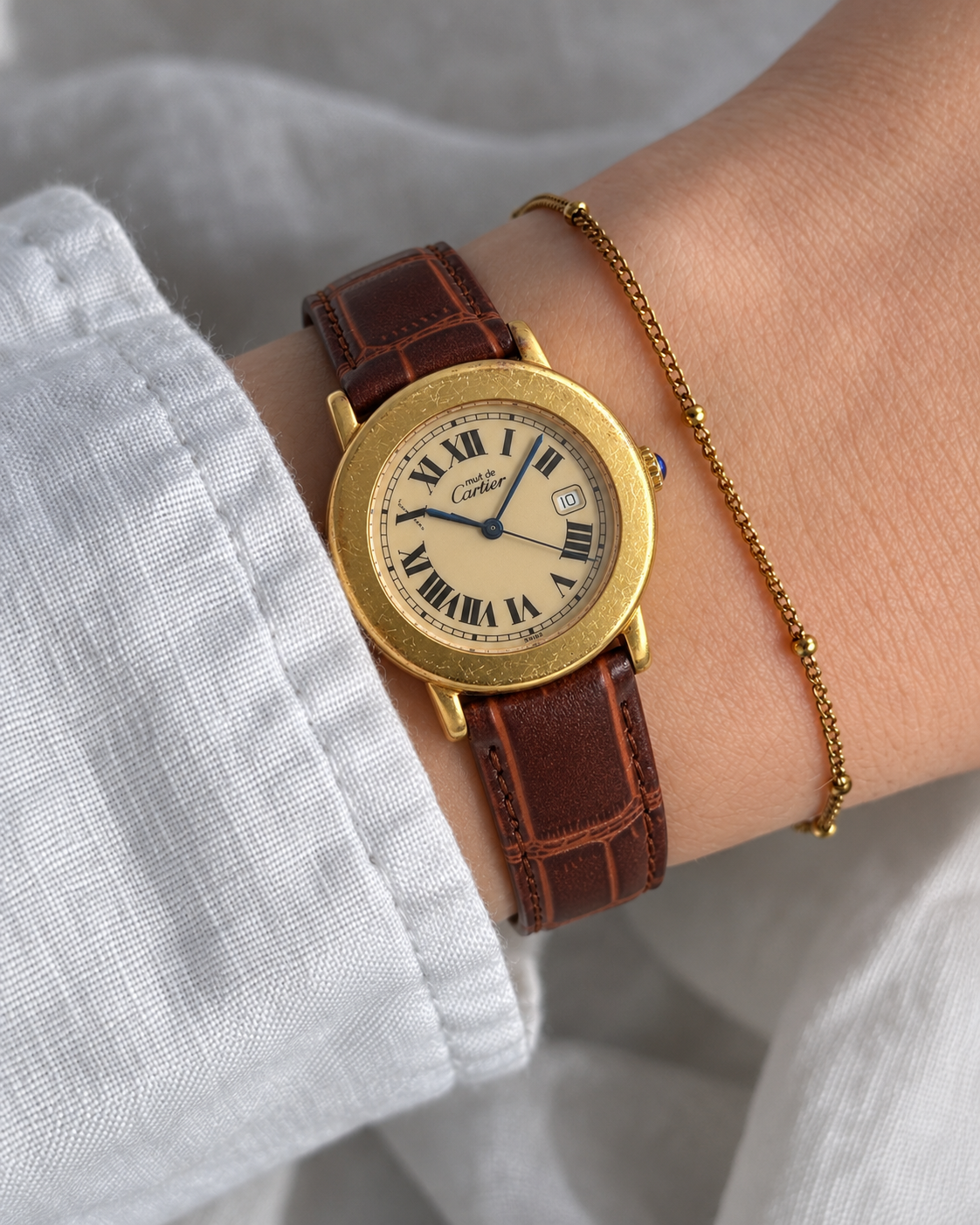 Cartier Must Ronde  — Ivory Dial Vintage Watch