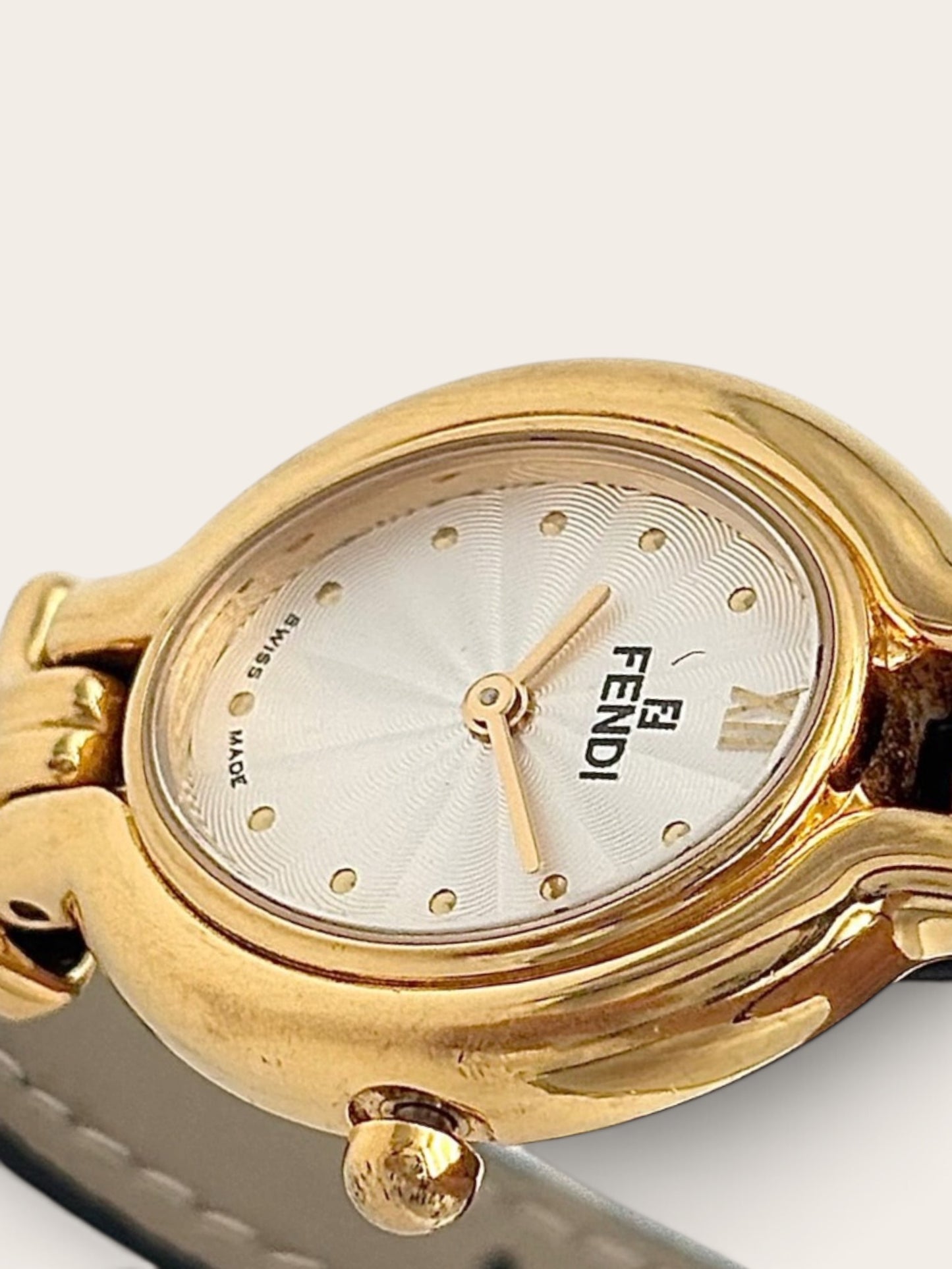 Fendi Oval Watch Black