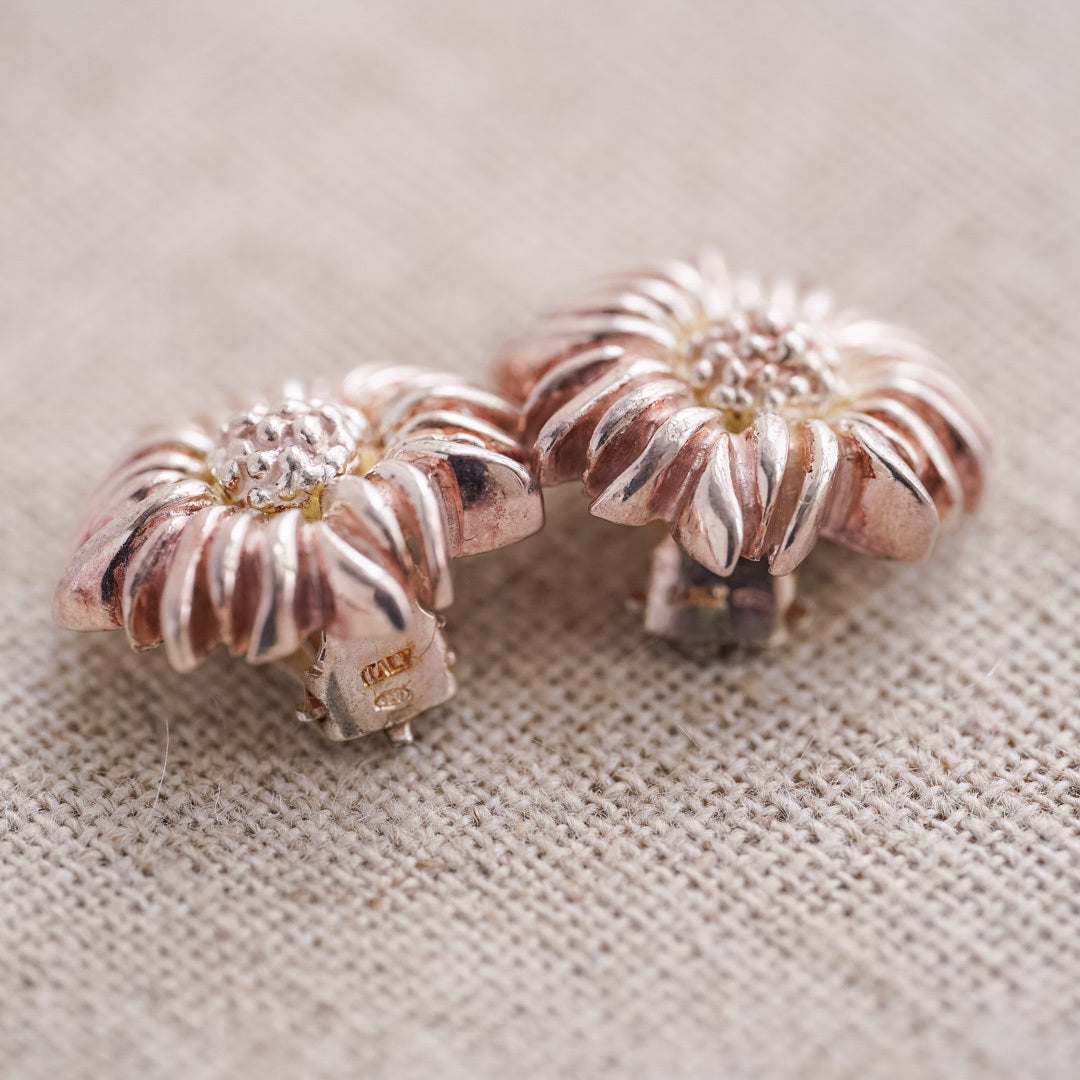 Vintage Floral Motif Earrings