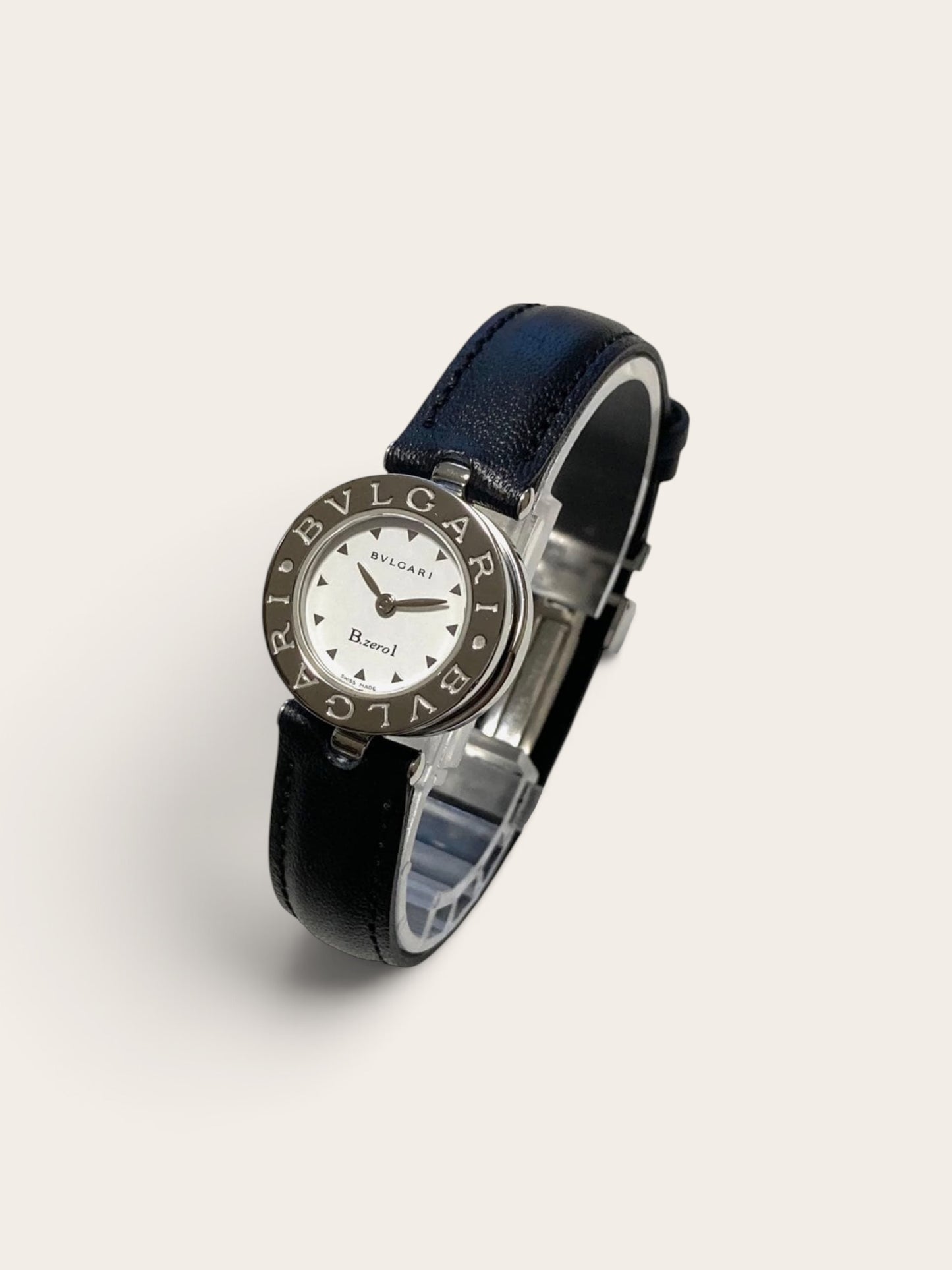 BVLGARI B.zero1 Ladies Watch (White Dial, Stainless Steel)