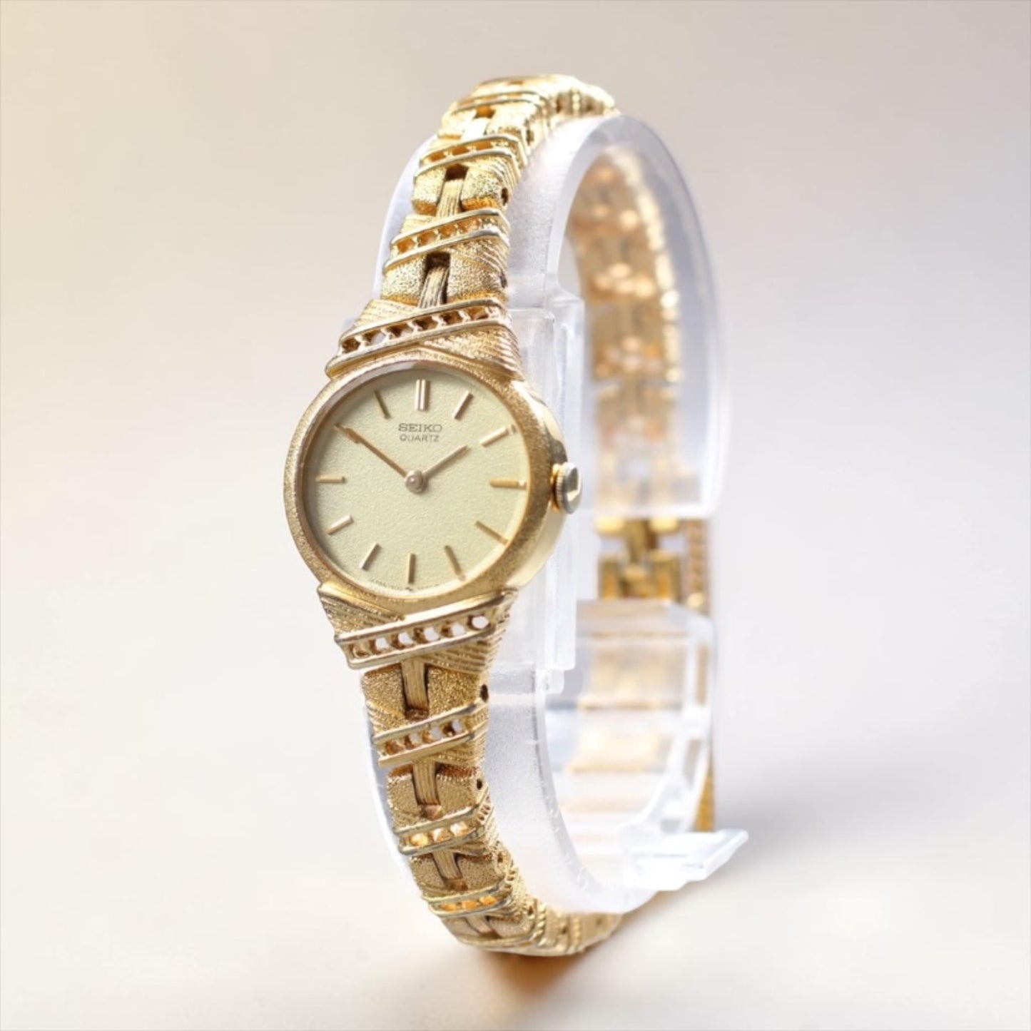 Seiko Quartz All-Gold Decorative Bracelet Watch