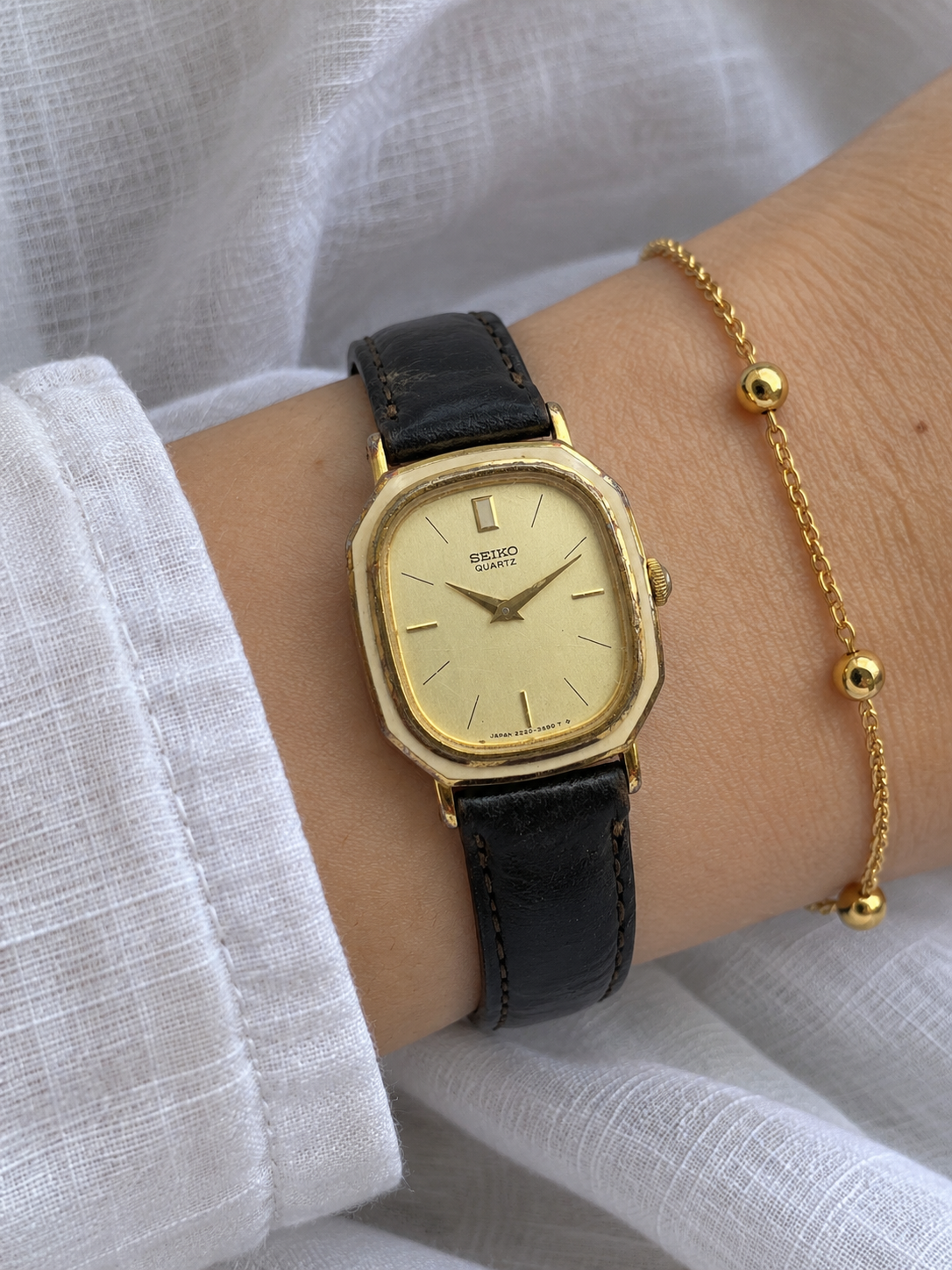 SEIKO Vintage Quartz Gold-Tone Watch