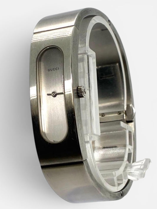 Vintage Gucci Silver Bangle Watch