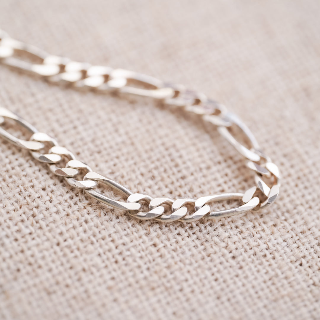 Vintage Italian Sterling Silver Chain Bracelet