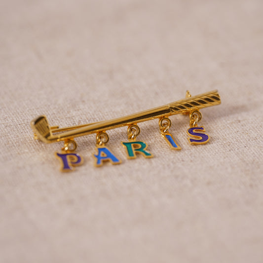 Vintage "Paris" Brooch