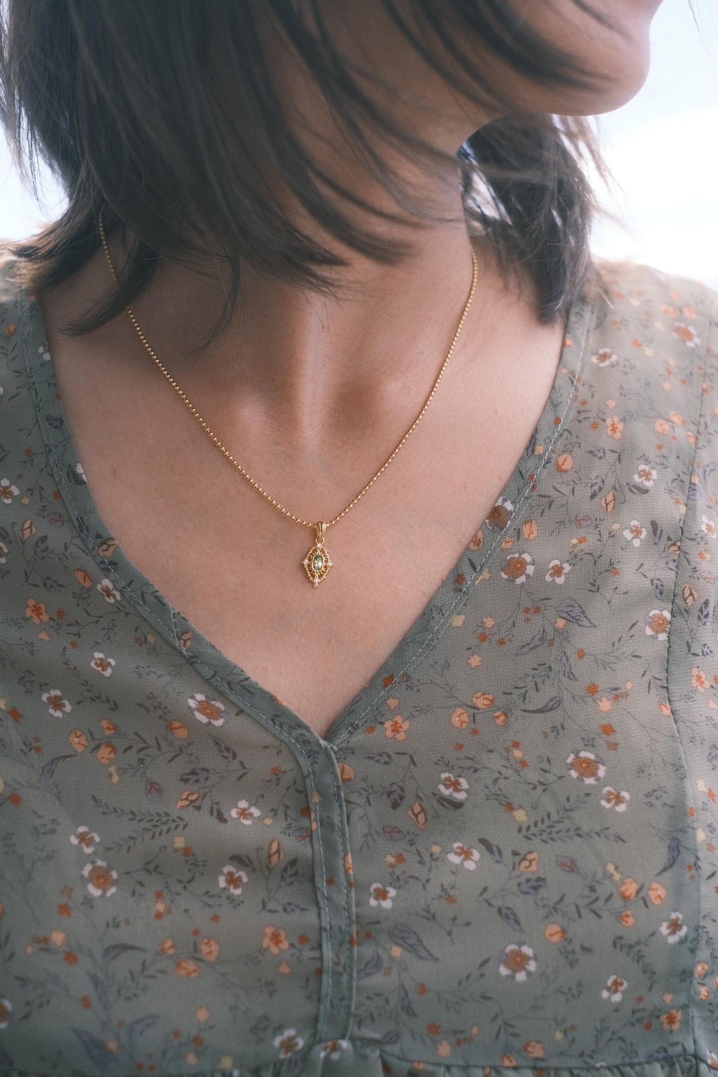 The Peridot Collection: Elena Pendant