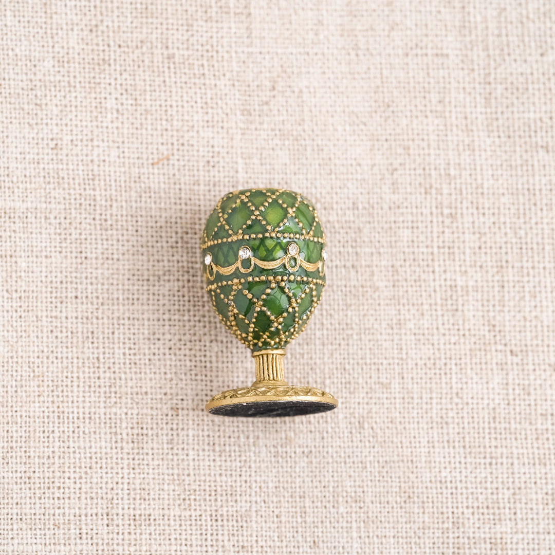 Faberge Collection: Candle Holder Green
