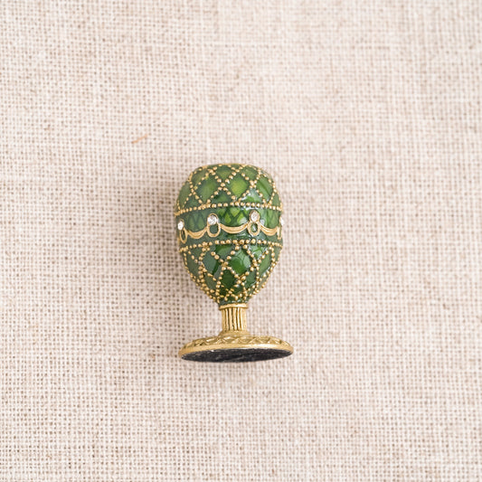 Faberge Collection: Candle Holder Green